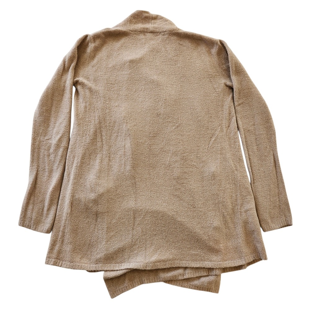 Barefoot Dreams CozyChic Lite Open front Island Cardigan Tan Sweater Women's S/M - Picture 2 of 5